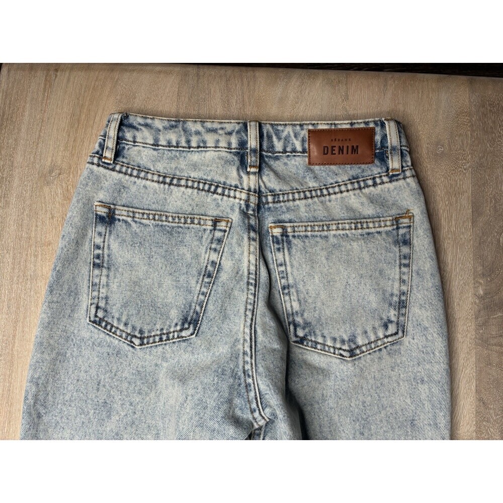 Sezane NWT Brut Sexy Tall Jeans in Edge Blue Light Wash Size 25 Organic Cotton - Picture 9 of 12